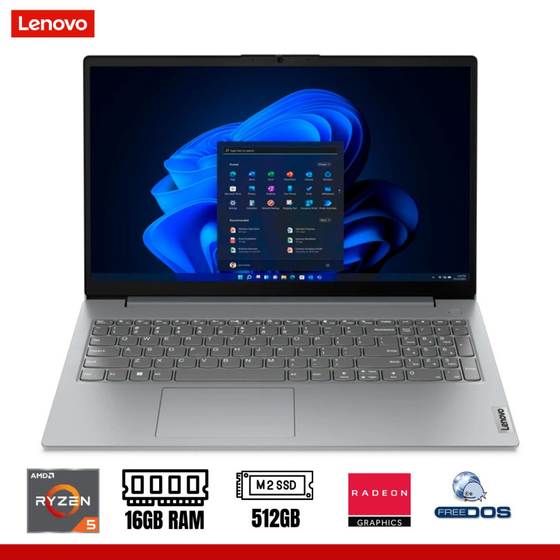 LAPTOP Lenovo V15 G4 AMN 15 6 FHD TN AMD Ryzen 5 7520U 2 8 4 3GHz 16GB LPDDR5 512GB SSD