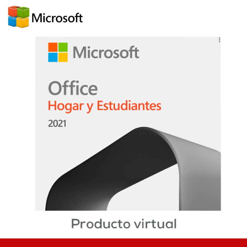 Licencia Office Hogar y Estudiantes 2021 - Permanente - virtual